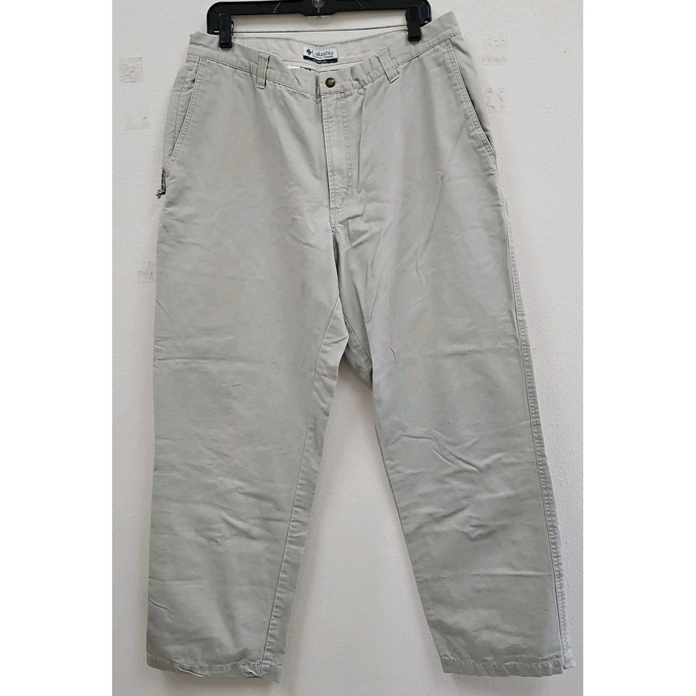 Columbia Pants Mens 36 X30 Khaki Outdoor Hiking Work